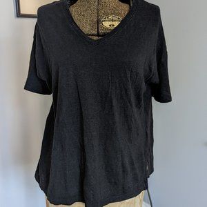C&C California Black Linen Tee Size Small
